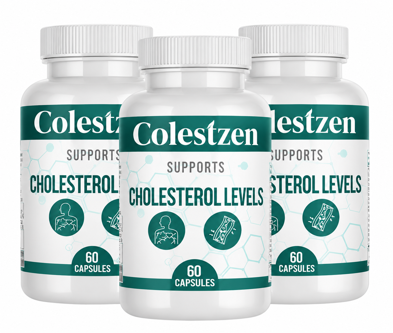 ColestZen multi-bottle package with bonus materials